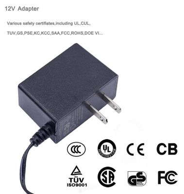 переходник силы держателя стены 12V 1A 12Watt США ЕС с UL CE уровня VI отмеченным для камеры CCTV привел неоновые света