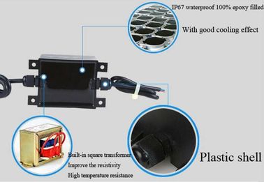Трансформатор бассейна 24VAC 80W водоустойчивый, электропитание IP68 для на открытом воздухе мотора
