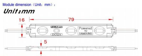 СИД 5630 samsung 1.2w 12v 120LM 3 привело модуль для письма канала, с 5 гарантии летами CE ROHS UL ВОДОУСТОЙЧИВОГО